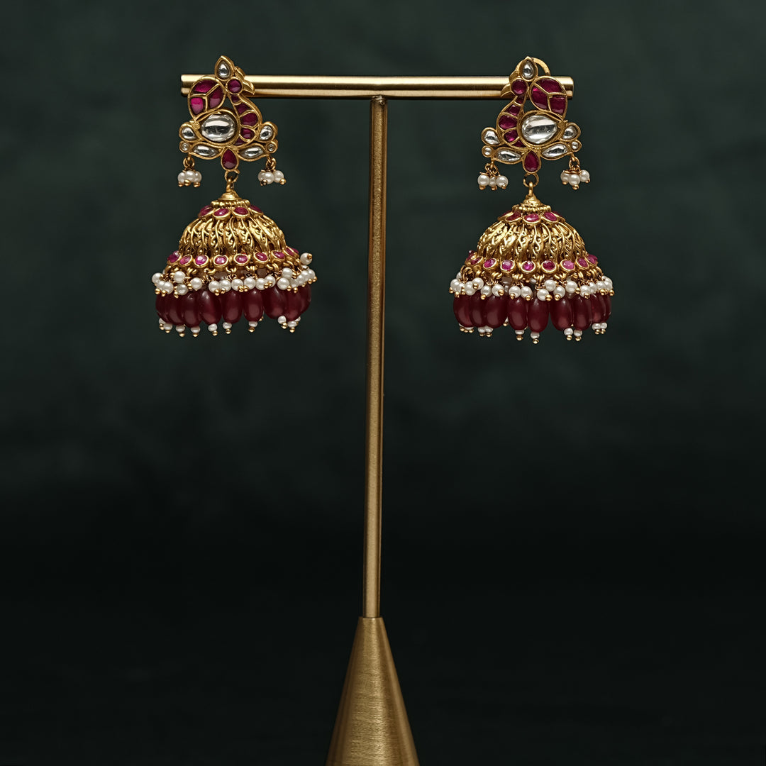 Kundan Jhumka Earrings