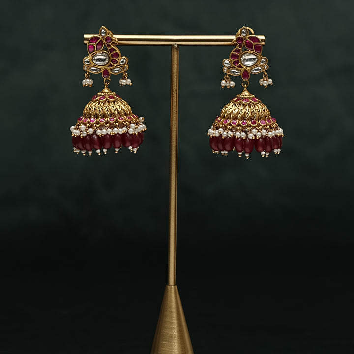 Kundan Jhumka Earrings