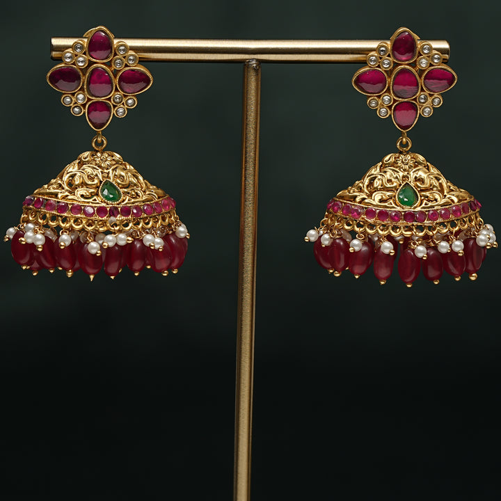 Kundan Jhumka Earrings