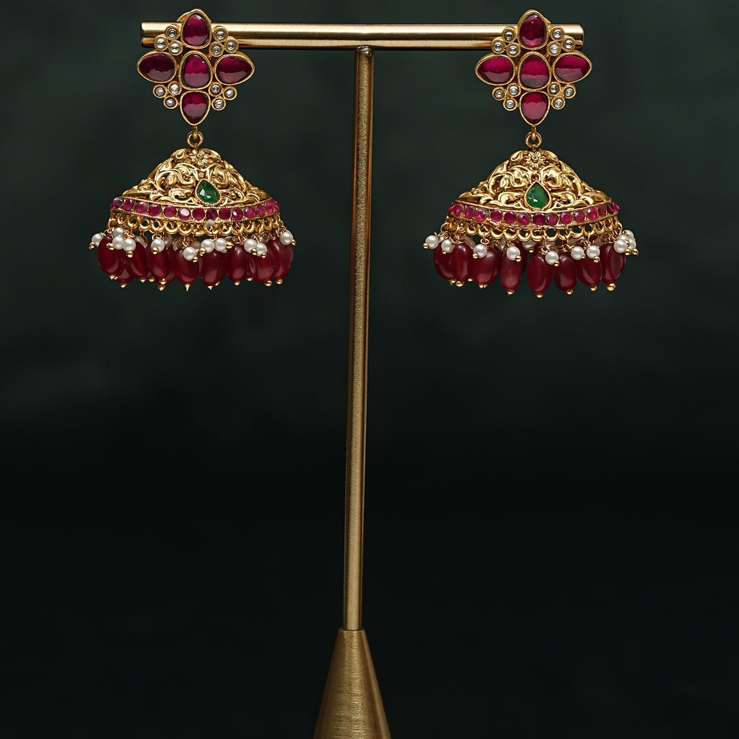 Kundan Jhumka Earrings