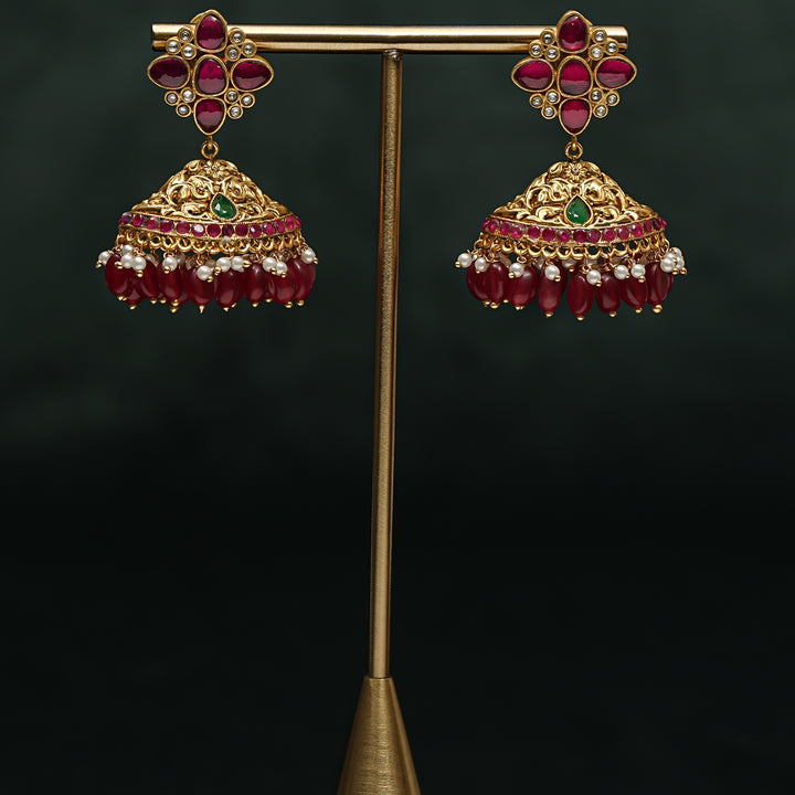 Kundan Jhumka Earrings
