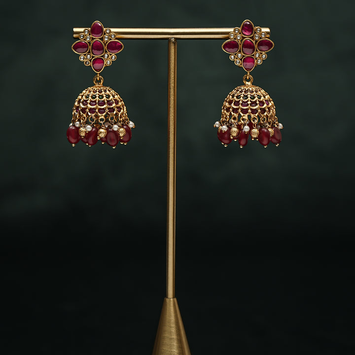 Kundan Jhumka Earrings