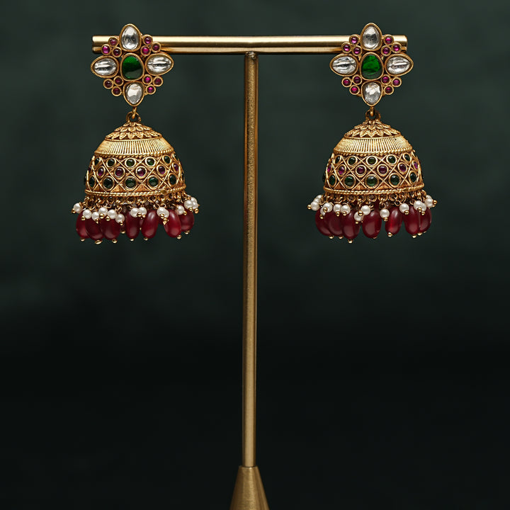 Kundan Jhumka Earrings