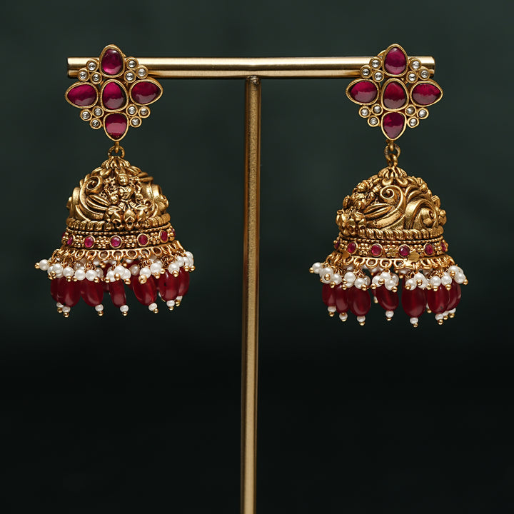Kundan Jhumka Earrings