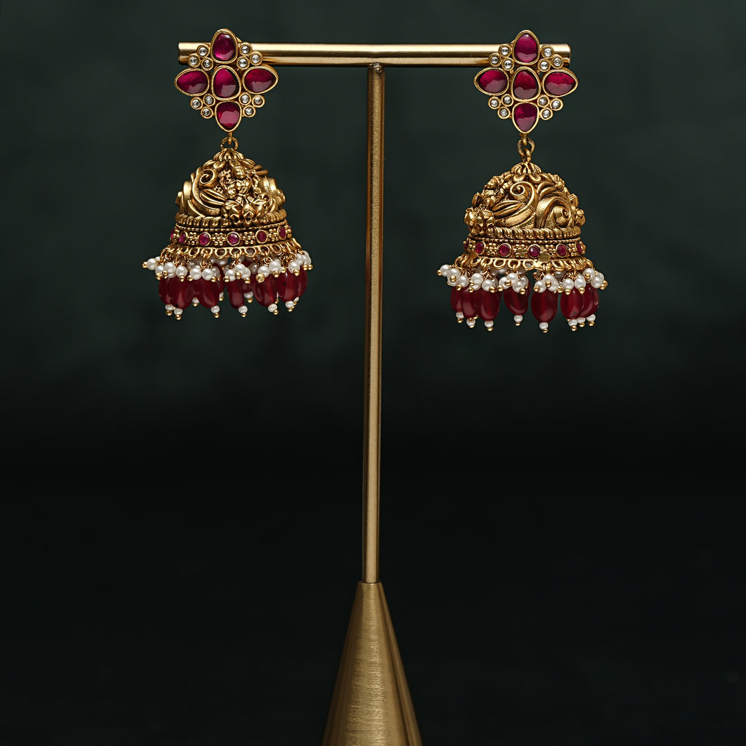 Kundan Jhumka Earrings
