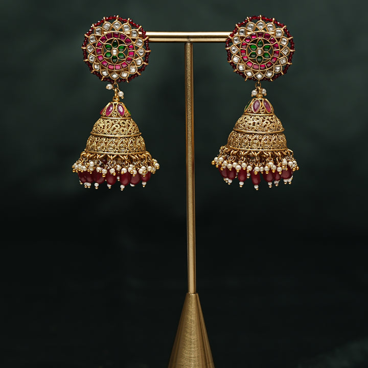 Kundan Jhumka Earrings
