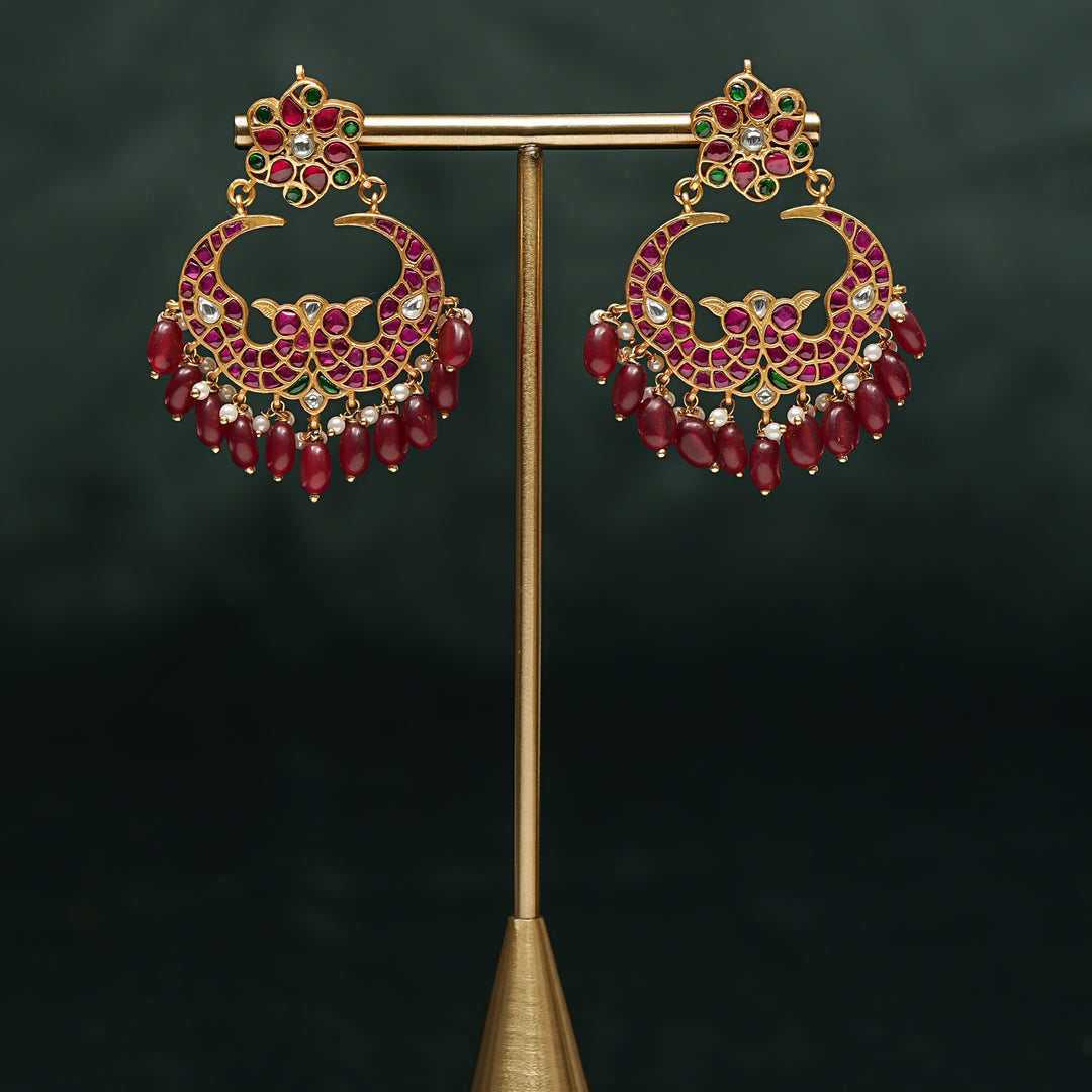 Kundan Chandbali Earrings