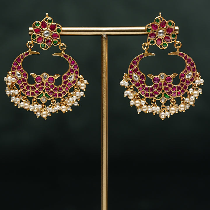 Kundan Chandbali Earrings