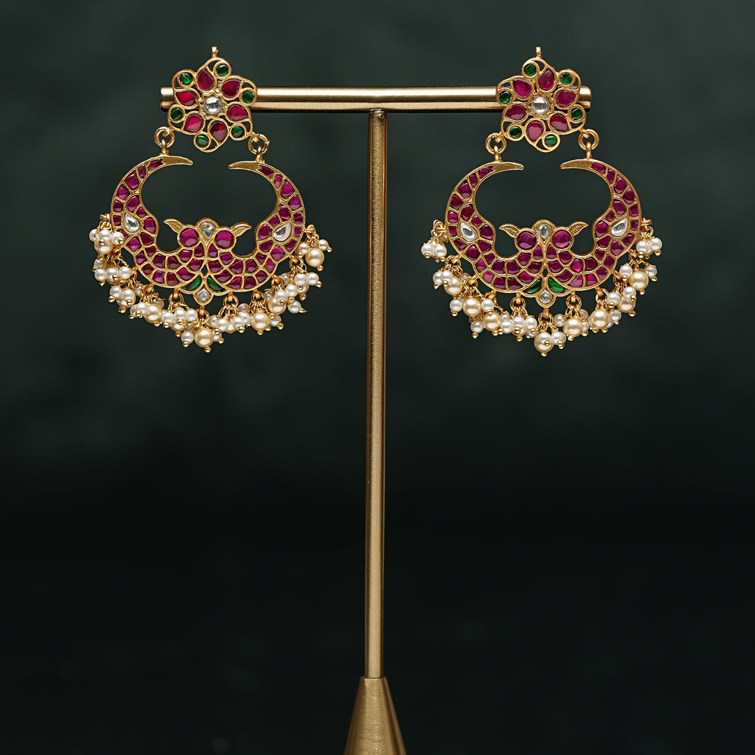 Kundan Chandbali Earrings