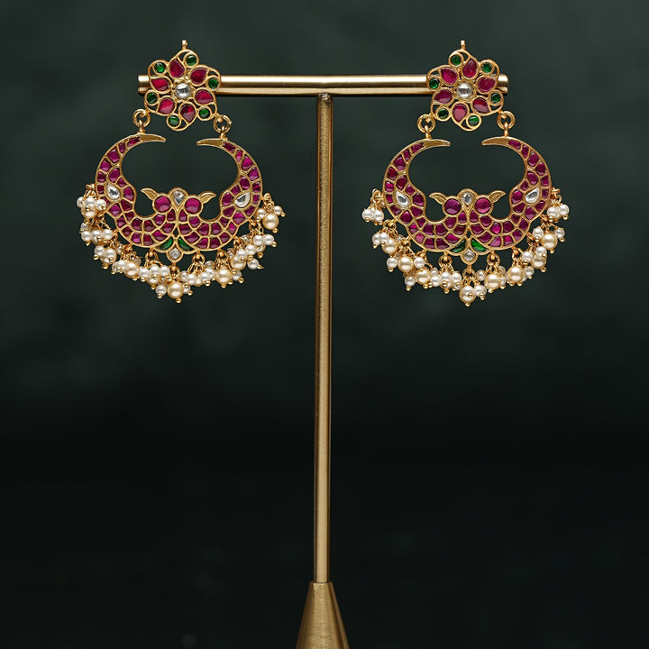 Kundan Chandbali Earrings