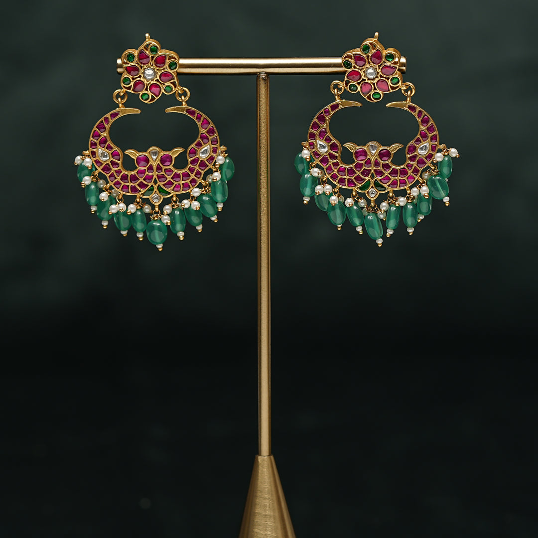 Kundan Chandbali Earrings