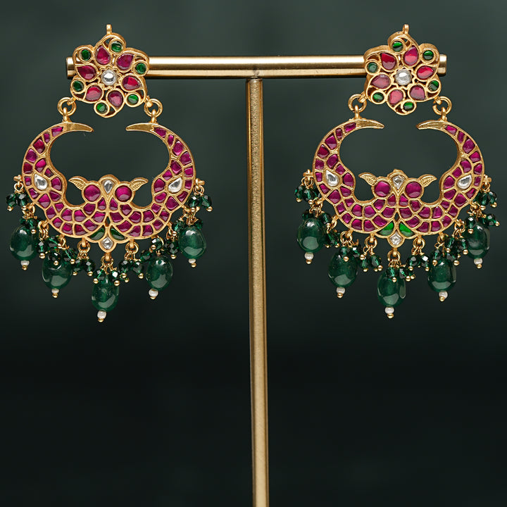 Kundan Chandbali Earrings