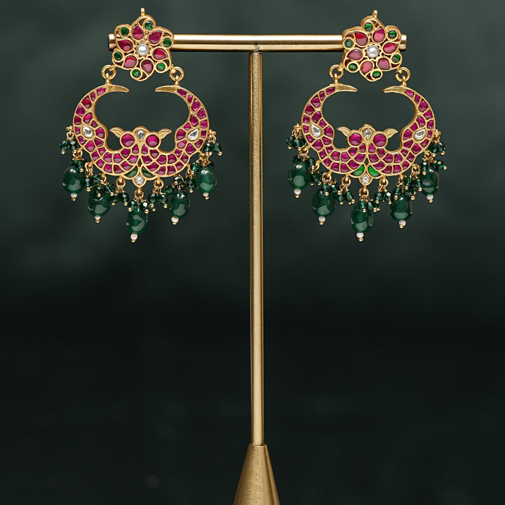 Kundan Chandbali Earrings