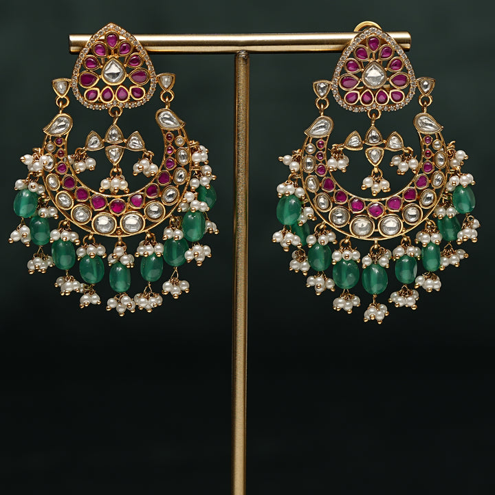 Kundan Chandbali Earrings