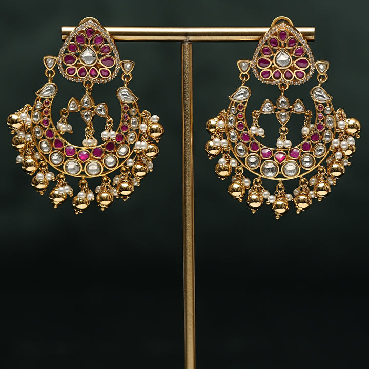 Kundan Jhumka Earrings