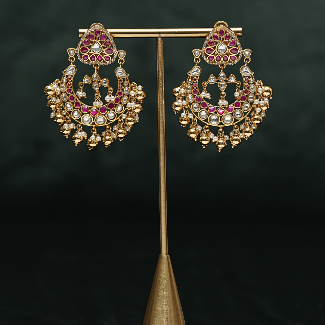 Kundan Jhumka Earrings