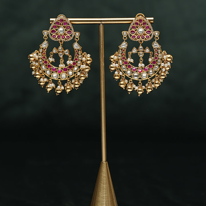 Kundan Jhumka Earrings