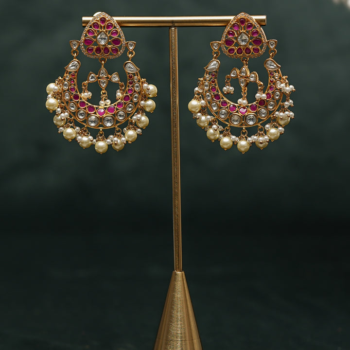 Kundan Chandbali Earrings