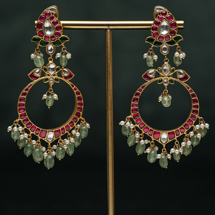 Kundan Chandbali Earrings