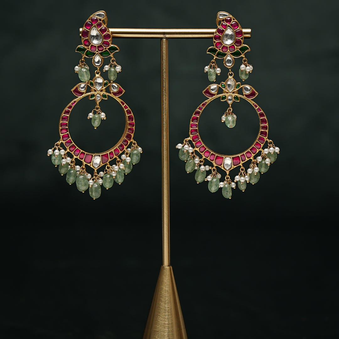 Kundan Chandbali Earrings
