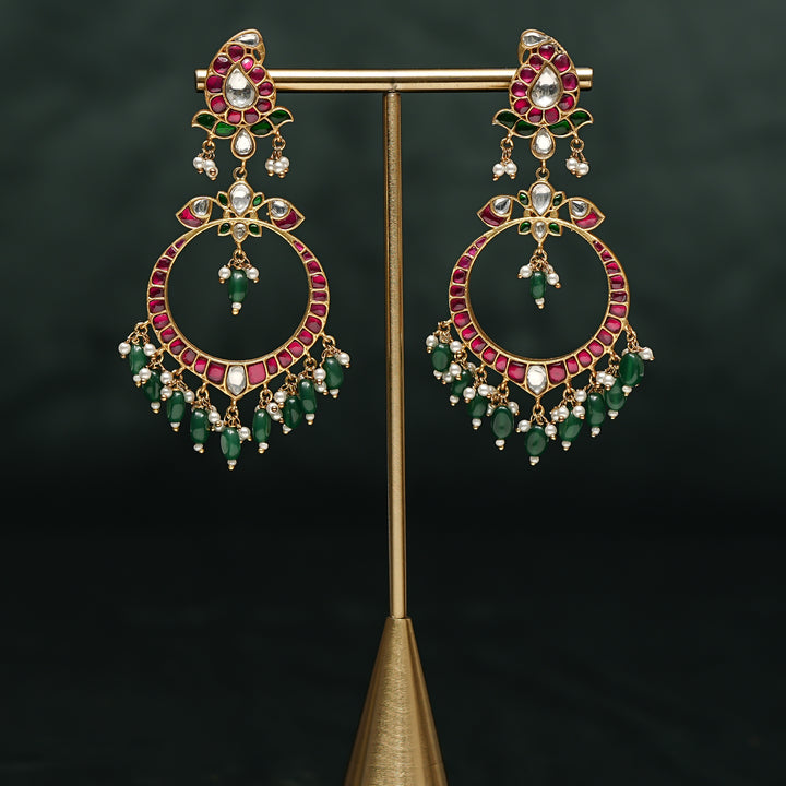Kundan Chandbali Earrings