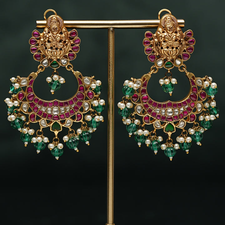 Kundan Chandbali Earrings