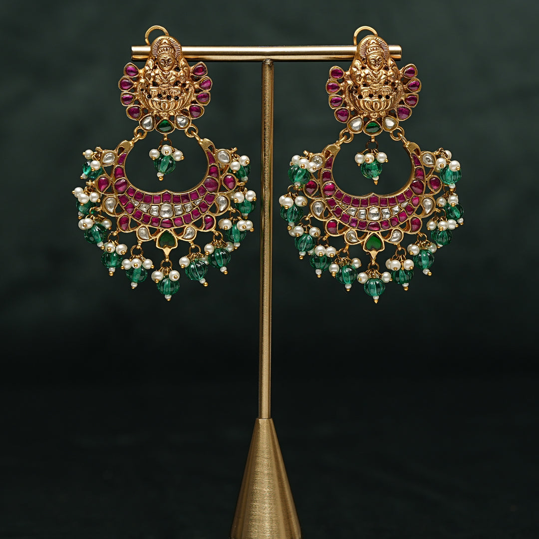 Kundan Chandbali Earrings