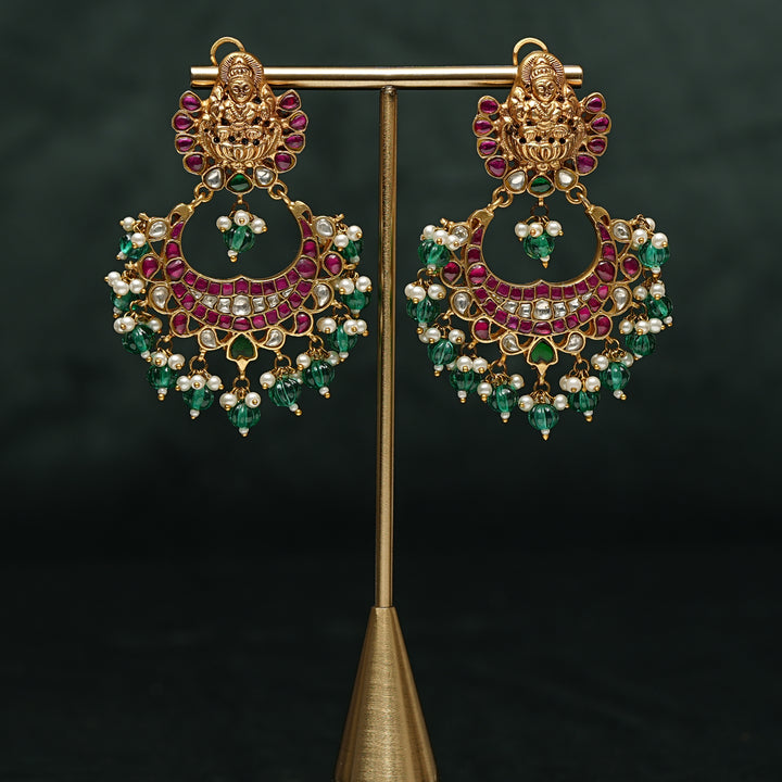Kundan Chandbali Earrings