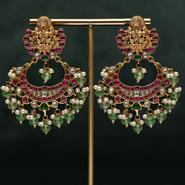 Kundan Chandbali Earrings