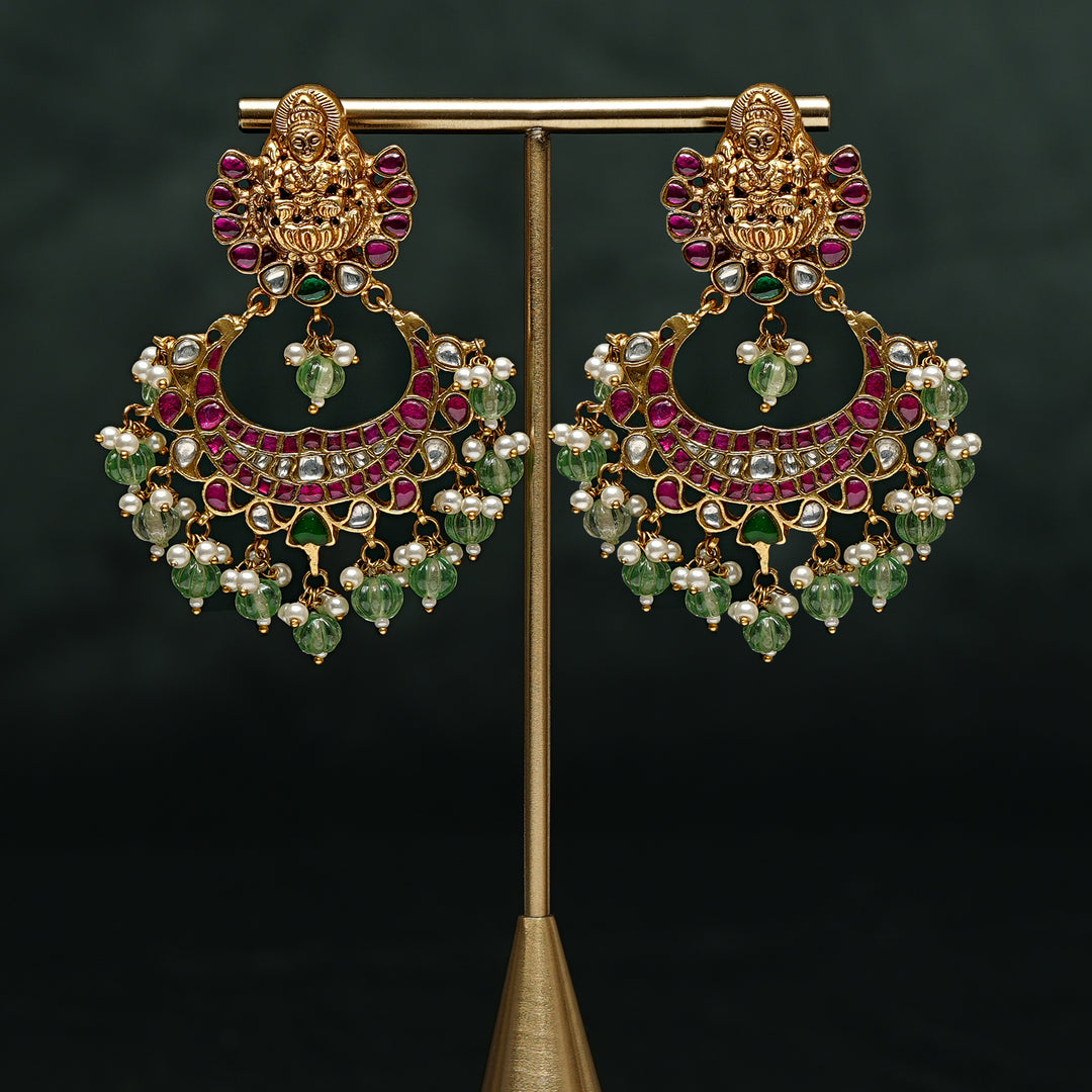 Kundan Chandbali Earrings