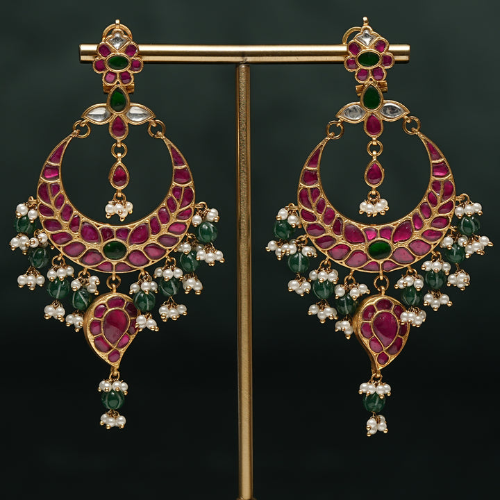 Kundan Chandbali Earrings