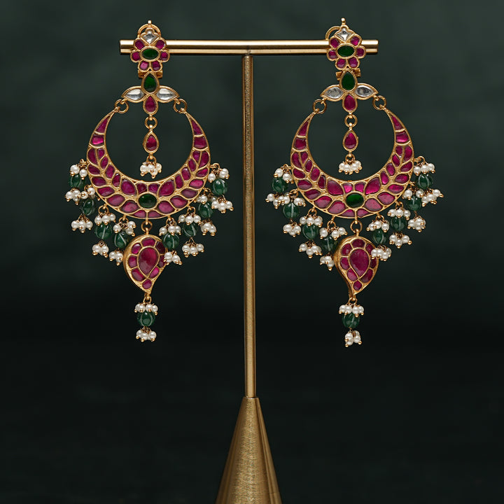 Kundan Chandbali Earrings