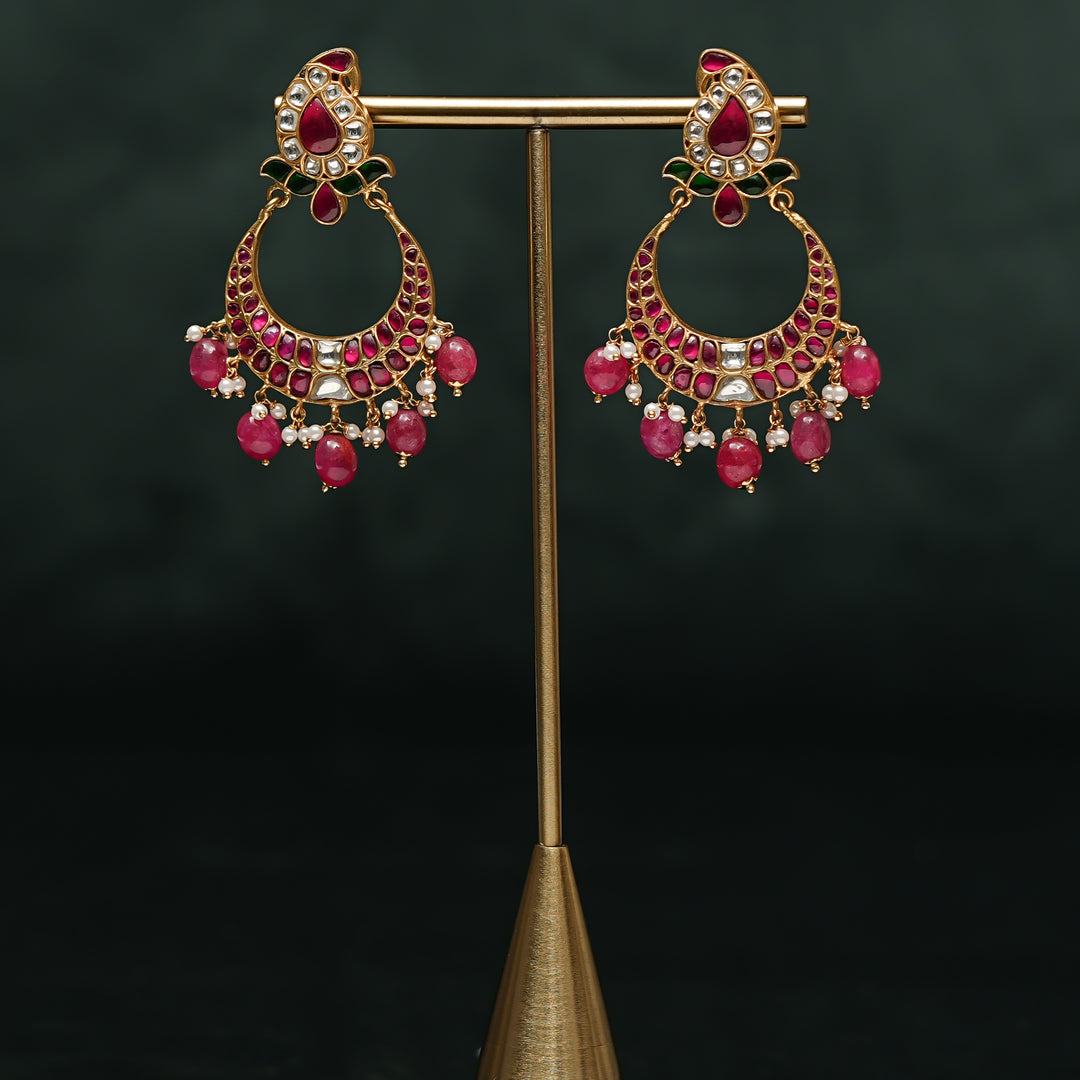 Kundan Chandbali Earrings