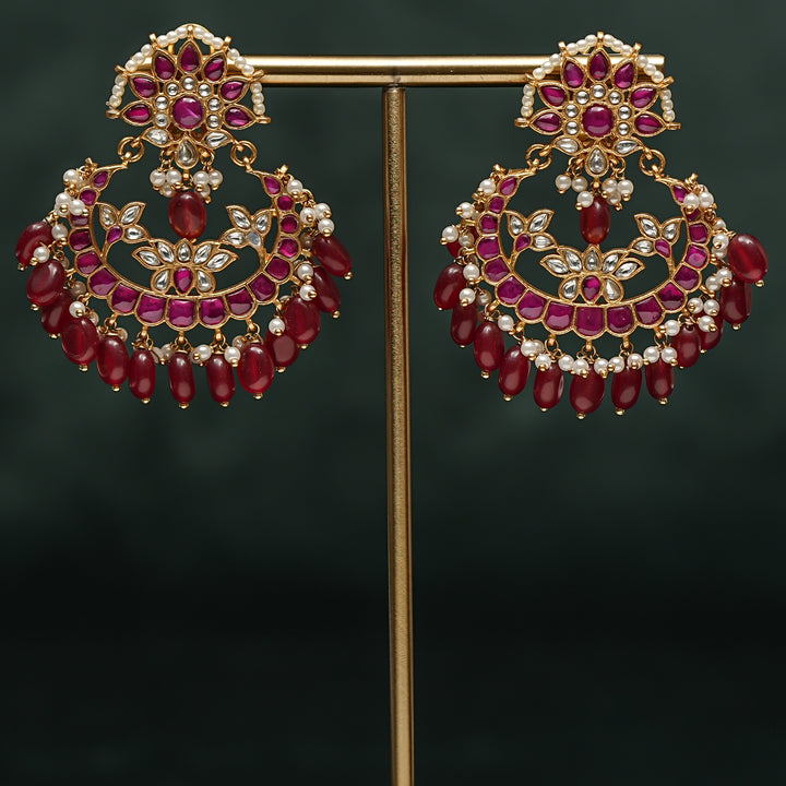 Kundan Chandbali Earrings