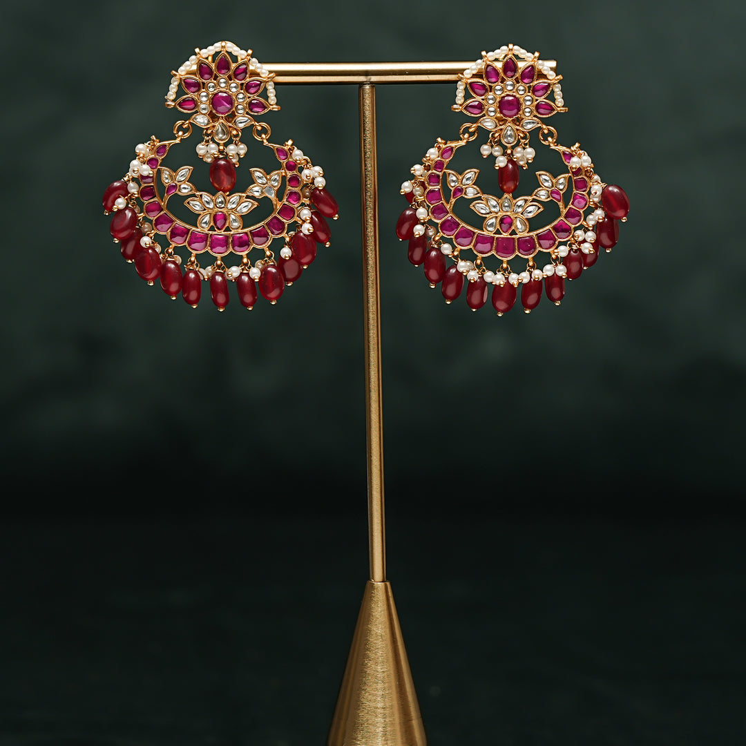 Kundan Chandbali Earrings