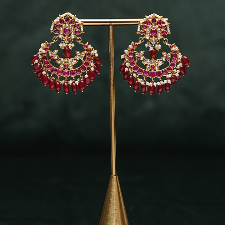 Kundan Chandbali Earrings