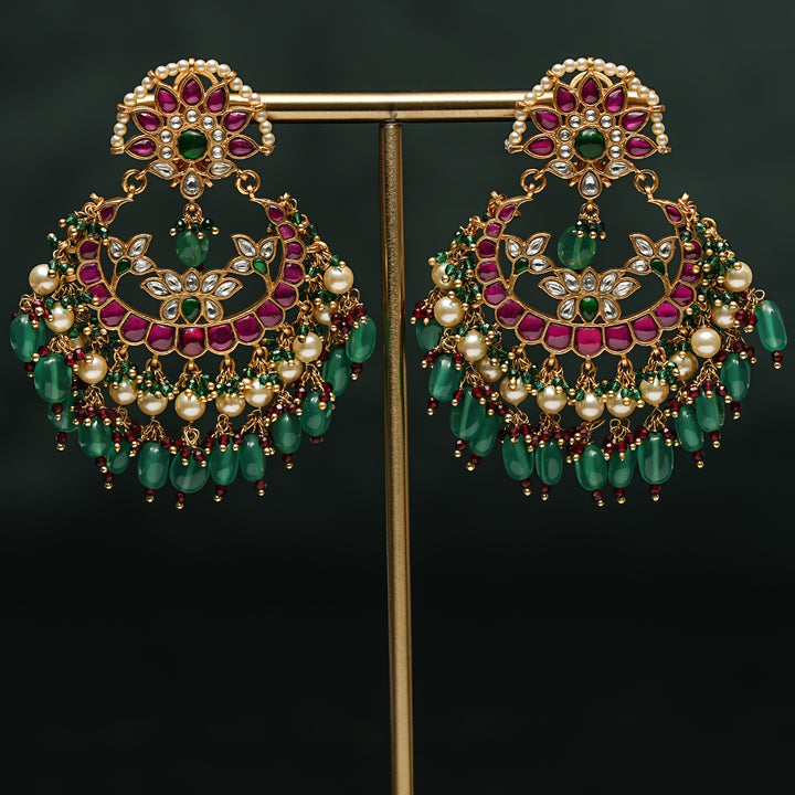 Kundan Chandbali Earrings