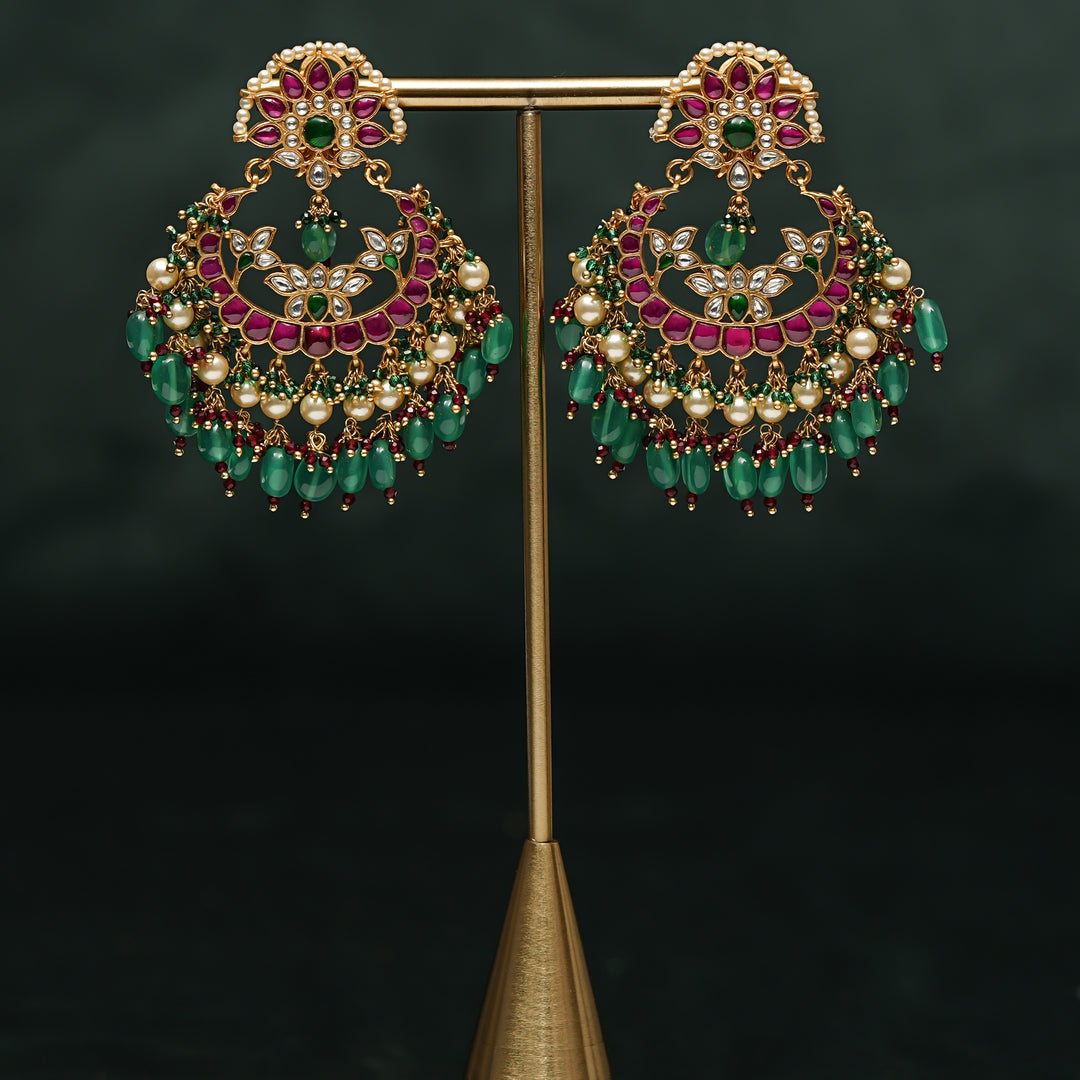 Kundan Chandbali Earrings