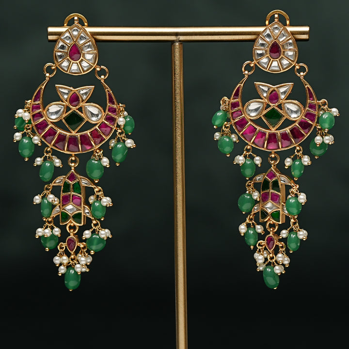 Kundan Chandbali Earrings