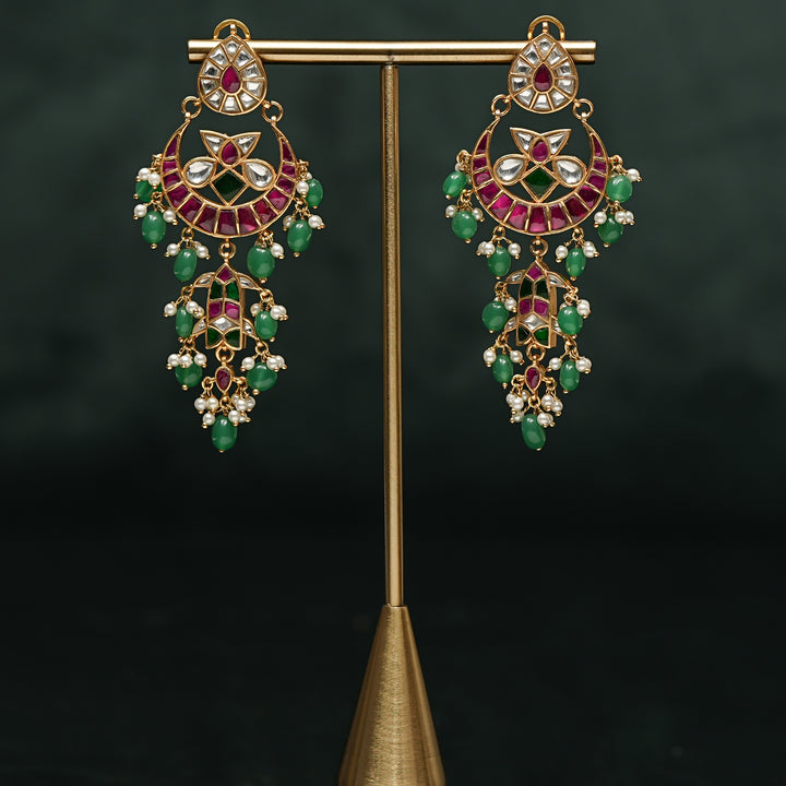 Kundan Chandbali Earrings