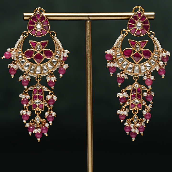 Kundan Chandbali Earrings