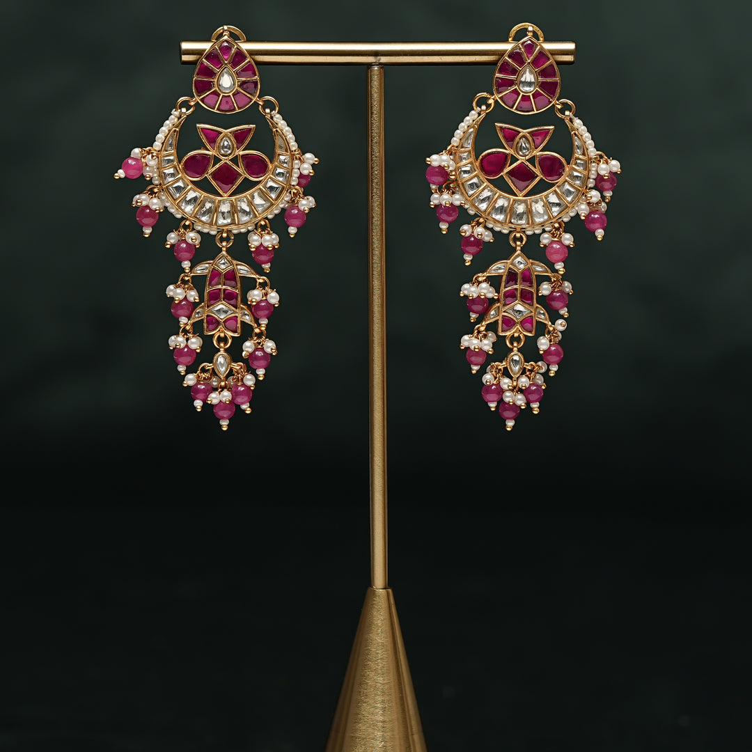 Kundan Chandbali Earrings