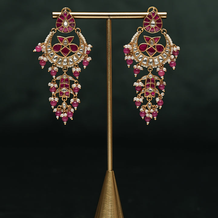 Kundan Chandbali Earrings