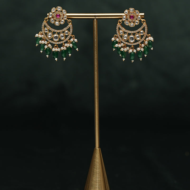 Kundan Chandbali Earrings