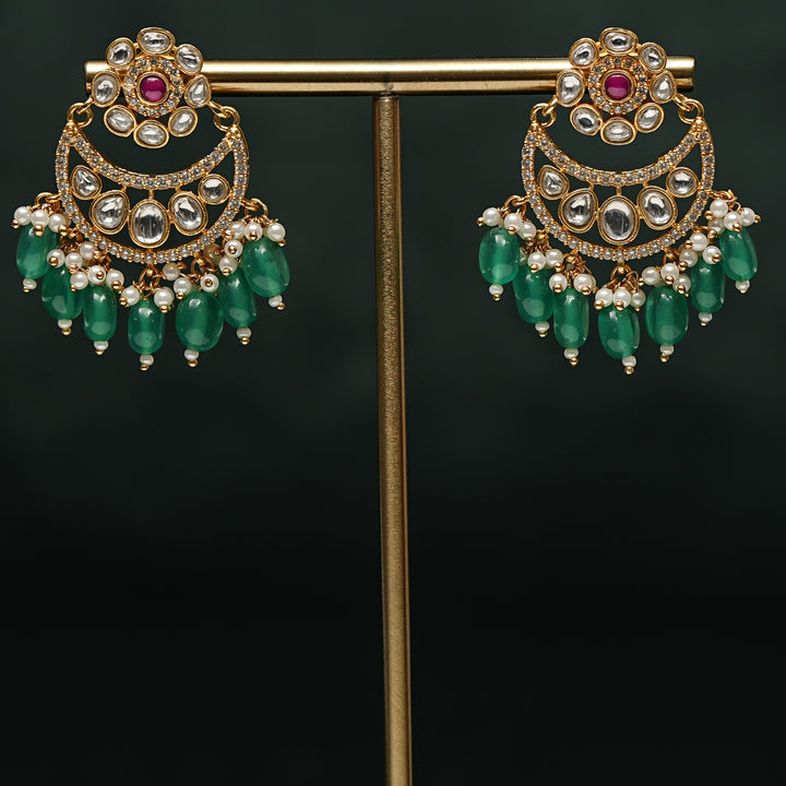 Kundan Chandbali Earrings