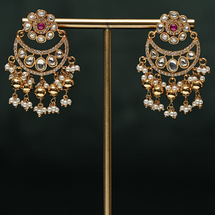 Kundan Chandbali Earrings