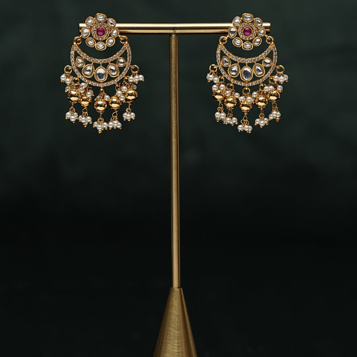 Kundan Chandbali Earrings