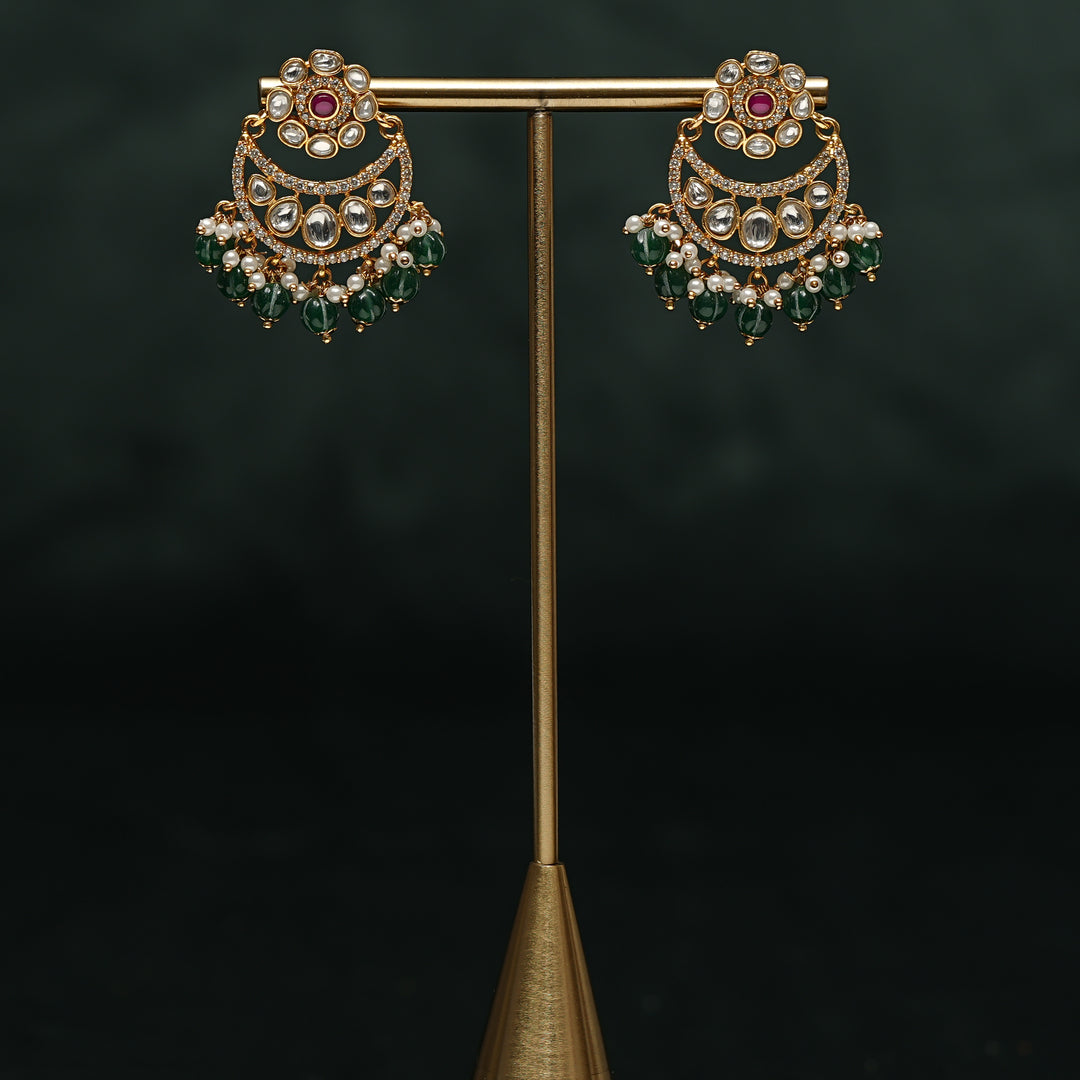 Kundan Chandbali Earrings