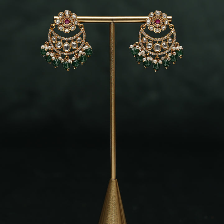 Kundan Chandbali Earrings