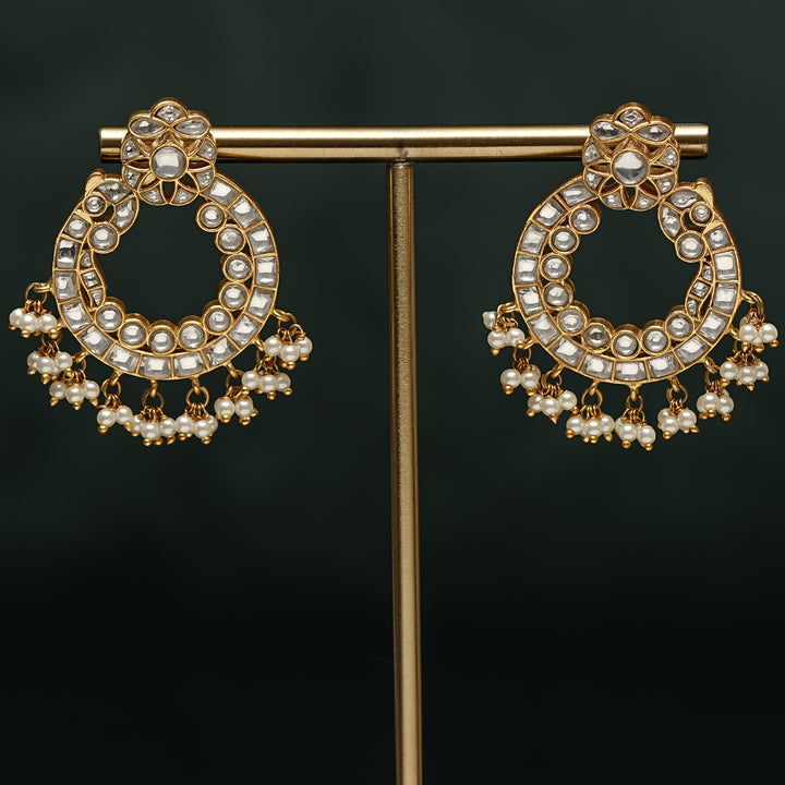 Kundan Chandbali Earrings